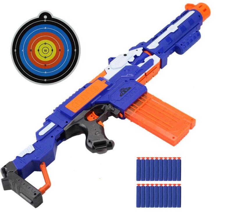 Toy Gun Soft Bullet Toy Gun Sniper Rifle Nerf Plastic Gun & 20 Bullets 1  Target Electric Gun Toy Chri — comprar a preços baixos na loja online Joom